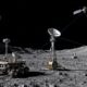 Representative image of a lunar communications network linking rovers, surface antennas and orbiting satellites as NASA backs AiRANACULUS with a $5 million contract to advance autonomous Moon and deep-space connectivity.