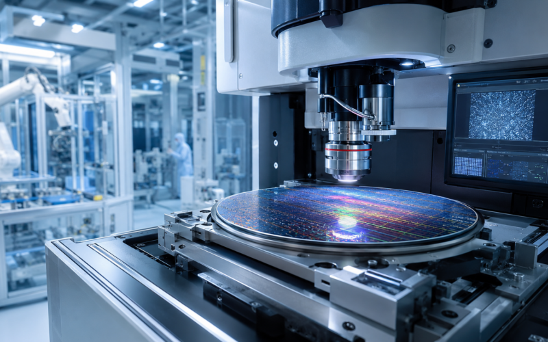 Representative image: Advanced wafer inspection equipment highlights Nearfield Instruments’ $380 million funding round as demand rises for atomic-scale metrology in AI chip manufacturing.