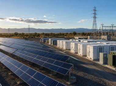 Representative image of solar panels and battery storage infrastructure, reflecting Nextpower’s push into the solar-plus-storage market through its Prevalon acquisition.
