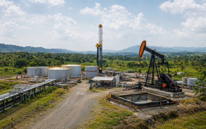 Representative image: Onshore oil production infrastructure in a tropical landscape illustrates Parex Resources’ Frontera E&P acquisition and its push to expand Colombia’s upstream energy footprint.