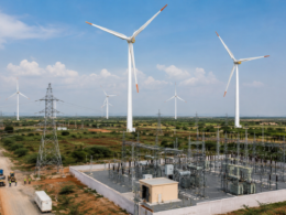 Representative image of a utility-scale wind energy project, highlighting how Prozeal Green Energy’s Rs 2,000 crore ONGC contract could strengthen its Rs 700 crore IPO story and India’s renewable energy infrastructure pipeline.