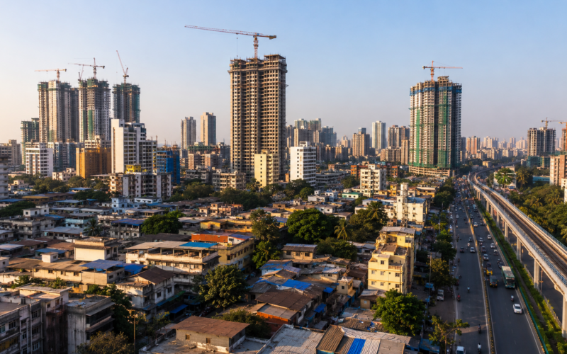 Representative image of Mumbai redevelopment for Reliance Industries’ Juhu Galli project in Andheri West and RELIANCE urban renewal story.
