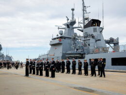 HMAS Eyre joins Royal Australian Navy as Australia tests Arafura-class patrol fleet strategy
