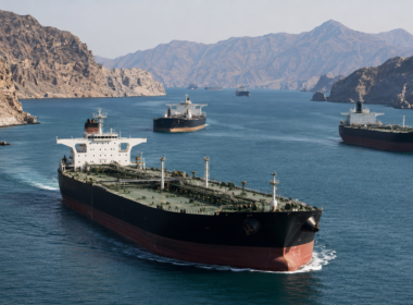 Representative image: Oil tankers moving through a strategic maritime chokepoint illustrate how Strait of Hormuz shipping risks and U.S.-Iran deal hopes are shaping crude oil prices, LNG flows and global energy security.