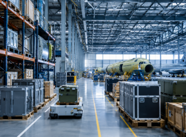 Representative image of aerospace and defence logistics facility for TVS Supply Chain Solutions’ ALA Group JV and TVSSCS India supply-chain story.