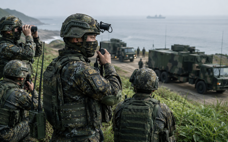 Representative image: Taiwan’s Immediate Combat Readiness Exercise highlights how its armed forces are testing faster wartime mobilisation as Chinese military pressure reshapes security planning across the Taiwan Strait.