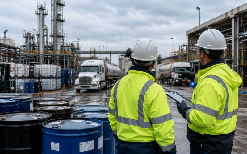 Representative image of a hazardous waste treatment facility, reflecting Veolia’s $3.04 billion Clean Earth acquisition and its push to become the number two player in the U.S. hazardous waste management market.