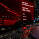 Representative image of a Wall Street market selloff as stronger jobs data fuels Federal Reserve rate fears and triggers a sharp AI chip stock rout.