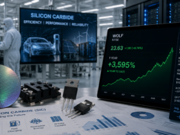 Wolfspeed stock rally and silicon carbide manufacturing strategy come into focus after Chapter 11 restructuring, Renesas backing and rising AI data center demand. Representative image.