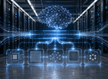 Representative image: Qualcomm Incorporated’s proposed $3.9 billion acquisition of Modular Inc. highlights its push to unify artificial intelligence workloads across CPUs, GPUs, NPUs and custom accelerators as it expands into data centres.