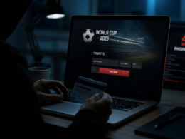 Representative image of a fake FIFA World Cup 2026 ticketing page used to illustrate how phishing scams and payment fraud risks are targeting global football fans during the tournament.