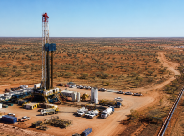 Representative image of remote gas drilling infrastructure in Australia, illustrating how Tamboran Resources Corporation’s Falcon Oil & Gas acquisition could reshape the Beetaloo Basin energy story.