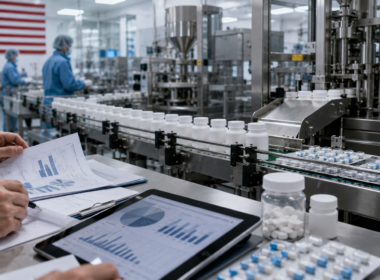 Representative image: A modern United States pharmaceutical production line illustrates Aurobindo Pharma Limited’s planned $250 million Lannett acquisition, which is set to expand its US generics manufacturing footprint after Federal Trade Commission clearance.