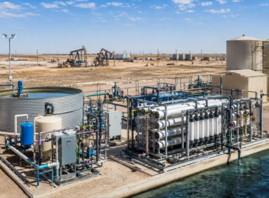 Representative image: A produced-water treatment facility in the Permian Basin reflects Western Midstream’s effort to convert oilfield wastewater into reclaimed freshwater, testing whether water reuse can become a new infrastructure growth business.