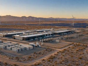 Representative image: A renewable-powered desert data centre illustrates Envision Energy’s Mission Gobi plan to develop 5 GW of green AI infrastructure as global power grids face rising computing demand.