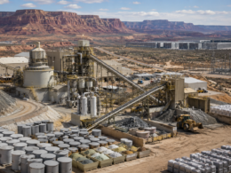 Representative image of a uranium and rare earths processing facility, reflecting Energy Fuels’ push to lift uranium oxide production and expand critical minerals capacity amid rising nuclear fuel and AI power demand.