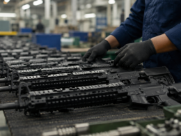 Bharat Forge’s ₹1,661.9 crore Indian Army CQB carbine order moves toward its crucial FY27 production phase, testing the defence manufacturer’s ability to scale indigenous small-arms output and convert a major order book into revenue. Representative image.
