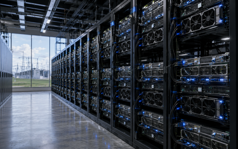 IREN Limited is accelerating its shift from Bitcoin mining to AI cloud infrastructure, using large-scale data centres, advanced computing capacity and major customer contracts to pursue a $4 billion-plus annualised revenue target. Representative image.