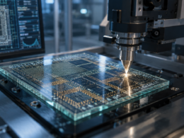 Intel Corporation and Lens Technology are exploring advanced glass substrate packaging for artificial intelligence chips and data centre workloads, but the non-binding agreement leaves commercial scale-up as the critical test. Representative image.