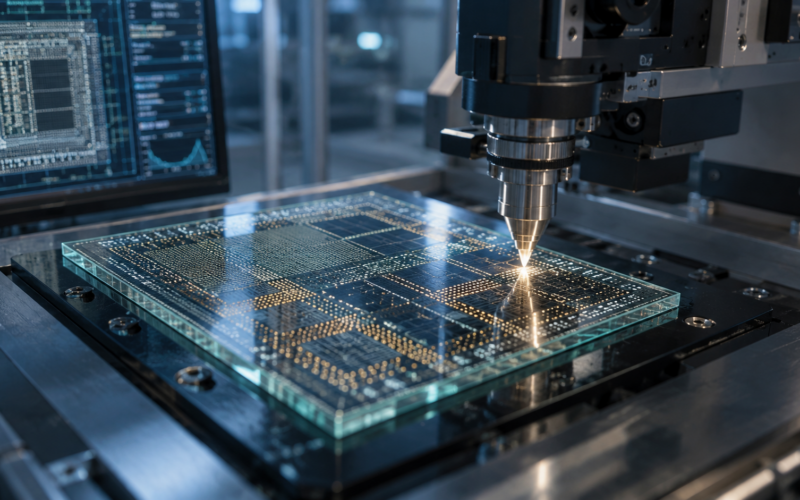 Intel Corporation and Lens Technology are exploring advanced glass substrate packaging for artificial intelligence chips and data centre workloads, but the non-binding agreement leaves commercial scale-up as the critical test. Representative image.