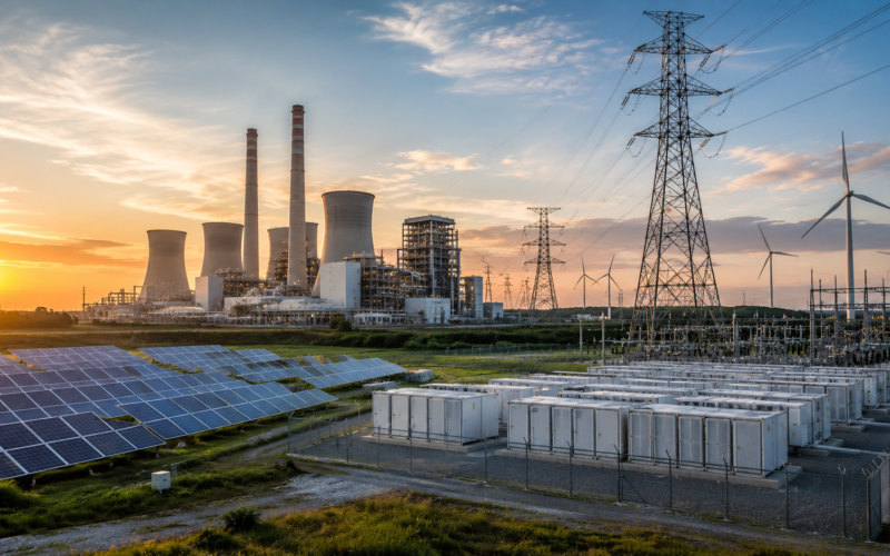 JSW Energy’s ₹20,000 crore capital expenditure plan brings thermal generation, renewable power, battery storage and transmission infrastructure into focus as the company accelerates its 30 GW expansion strategy. Representative image.