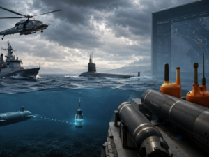 Representative image: Lockheed Martin’s $3.45 billion Ultra Maritime acquisition highlights rising demand for anti-submarine warfare, sonar systems, sonobuoys and autonomous naval sensing across allied defence markets.