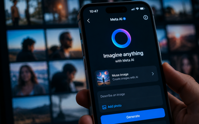 Meta Platforms withdraws its Meta AI Muse Image feature after consent, privacy and digital replica concerns involving public Instagram photos. Representative image.