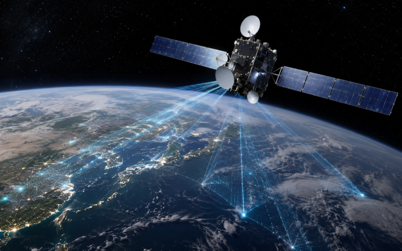 Representative image: A full digital communications satellite payload illustrates Mitsubishi Electric Corporation’s JAXA-backed push to strengthen Japan’s space technology and secure satellite communications capabilities.