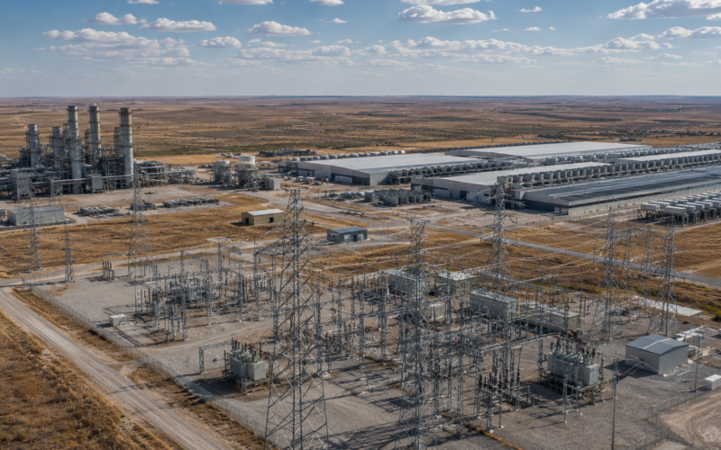 Representative image: Large-scale power generation, transmission infrastructure and data centre facilities illustrate National Grid’s $1.75 billion Joulent investment targeting rising US artificial intelligence electricity demand.