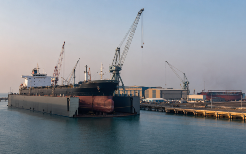Cochin Shipyard’s planned ₹920 crore Vadinar expansion will add large-vessel repair capacity as Gujarat advances maritime infrastructure at Vadinar and Porbandar. Representative image.