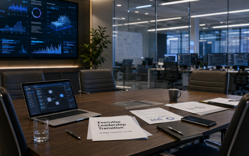 A modern artificial intelligence strategy room reflects Scale AI’s appointment of Francis deSouza as chief executive officer, with enterprise growth, customer trust and independence after the Meta Platforms investment shaping his leadership mandate. Representative image.