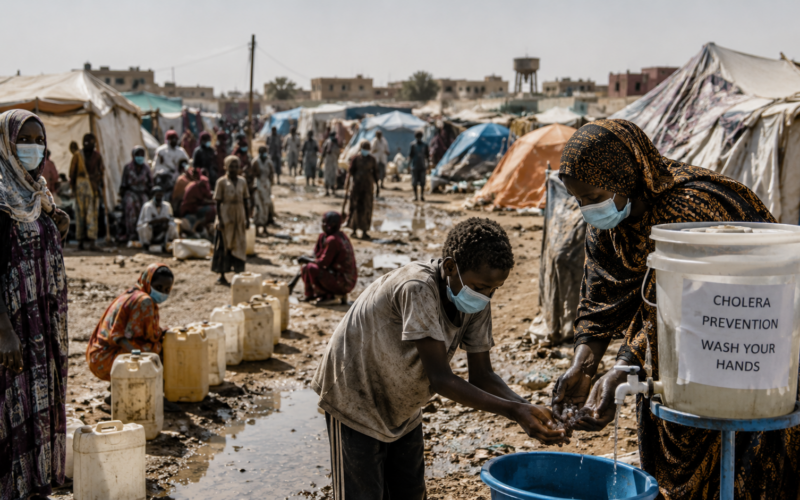Sudan’s cholera outbreak worsens across Darfur and Kordofan as conflict, displacement, unsafe water and limited healthcare access drive a deadly humanitarian emergency. Representative image.