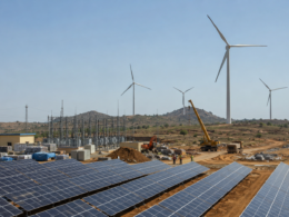 Tata Power has begun work on its ₹5,750 crore, 800 MW renewable energy project in Andhra Pradesh, combining solar capacity in Kurnool with wind power in Ananthapuram and battery-backed electricity supply. Representative image.