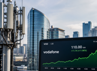 Vodafone shares surge after Xavier Niel’s Vega agrees to acquire e&’s 16.21 percent stake in a £4.4 billion transaction. Representative image.