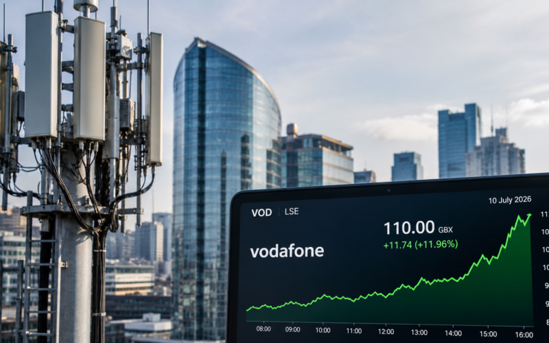 Vodafone shares surge after Xavier Niel’s Vega agrees to acquire e&’s 16.21 percent stake in a £4.4 billion transaction. Representative image.