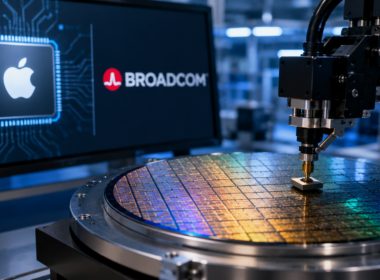 Representative image of advanced semiconductor manufacturing as Apple Inc.’s multiyear chip commitment strengthens Broadcom Inc.’s custom silicon, AI infrastructure and U.S. production outlook.