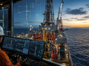 Halliburton Company and Eni S.p.A. deploy closed-loop rig automation to improve drilling efficiency and pressure control on a deepwater exploration well offshore Indonesia. Representative image.