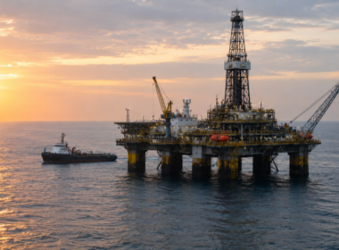 Representative image of a deepwater oil platform offshore Nigeria as Exxon Mobil Corporation advances the $1 billion Usan Infill Project to add new crude production.