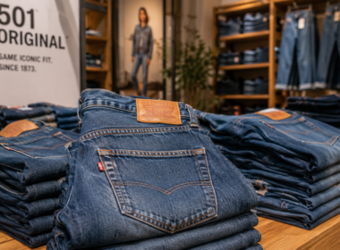 Representative image of denim apparel in a retail store as Levi Strauss & Co. raises fiscal 2026 guidance, dividend and margin outlook after a stronger second-quarter earnings beat.