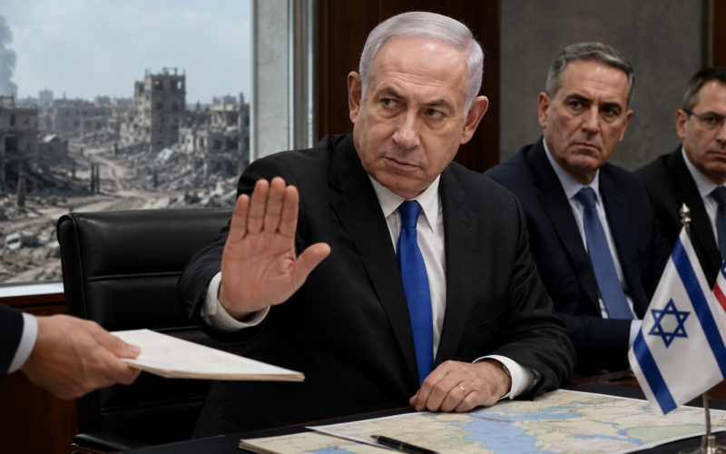 Benjamin Netanyahu’s rejection of Donald Trump’s 15-point Gaza roadmap has intensified uncertainty over the Israel-Hamas ceasefire, with the dispute now centred on whether Hamas must disarm before Israeli forces withdraw. Representative image.