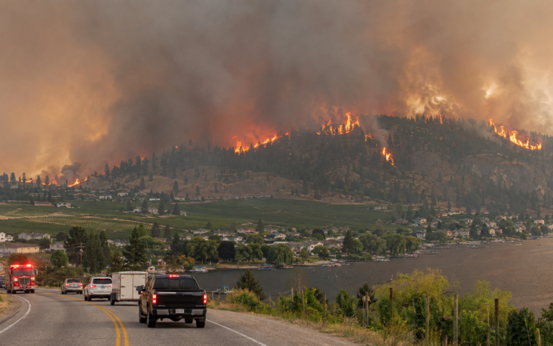 British Columbia’s Bald Range wildfire has forced more than 20,000 residents from Summerland, Peachland and surrounding Okanagan communities as the province battles an escalating wildfire emergency. Representative image.