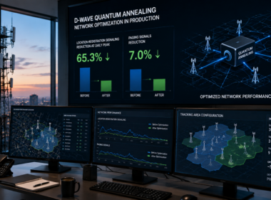 D-Wave Quantum’s second production deployment at NTT DOCOMO uses quantum annealing to optimize mobile-network tracking areas, cutting peak location-registration signaling by 65.3% while also reducing paging traffic. Representative image.