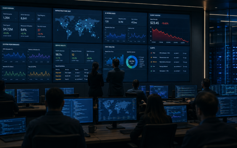 Datadog’s 36% revenue growth was overshadowed by a sharp share-price selloff after lower usage from a major AI customer raised questions about customer concentration, cloud observability demand and the durability of AI-driven growth. Representative image.