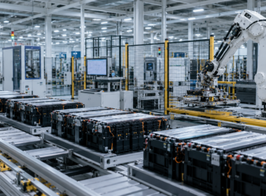 GP Eco Solutions-backed iNVERGY has commissioned a 3 GWh battery energy storage manufacturing facility at Dasna, investing more than ₹200 crore in a 217,000-square-foot automated plant to scale domestic BESS production. Representative image.