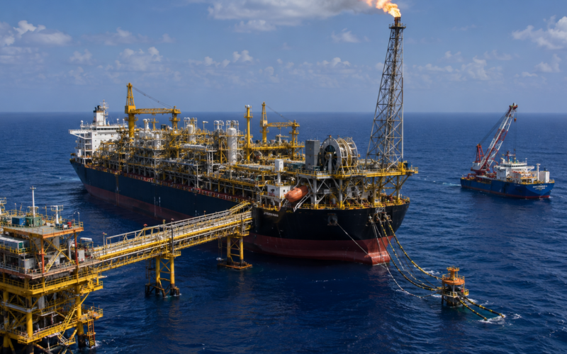 The $5.1 billion Greater PAJ Project offshore Angola will use a 95,000-barrel-per-day FPSO, 17 wells and shared cross-block infrastructure to help sustain the country’s deepwater oil and gas production. Representative image.