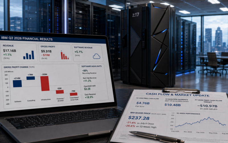 IBM's Q2 2026 software growth was overshadowed by a sharp infrastructure profit decline, leaving investors focused on whether Red Hat, recurring software revenue and stronger second-half cash flow can rebuild IBM’s margins and market confidence. Representative image.