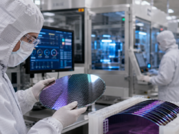 IQE plc manufactures advanced compound-semiconductor wafers used in artificial intelligence data centres, optical communications, defence, satellites, smartphones, automotive sensors and power electronics. Representative image.