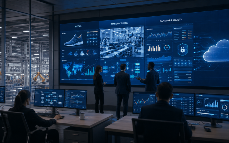 Infosys is expanding its AI-led enterprise transformation footprint through a 10-year Crocs agreement, an enhanced Metsä Group technology partnership and HDFC Bank’s Finacle wealth platform deployment, highlighting growing demand for automation across retail, manufacturing and banking. Representative image.