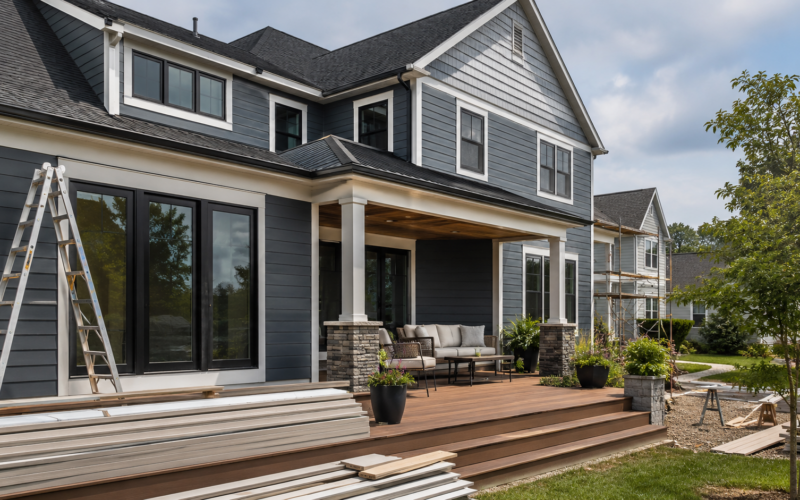 James Hardie Industries share price jumped after stronger Q1 FY27 earnings and a raised outlook, putting AZEK integration, housing demand and debt reduction in focus. Representative image.