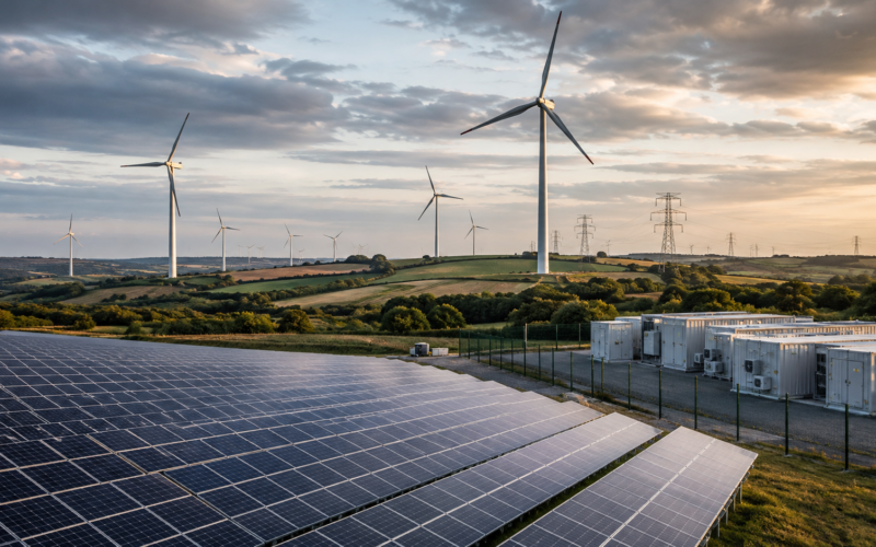 KKR will acquire a 50% interest in TotalEnergies’ €1.8 billion European wind and solar portfolio spanning Germany, Spain, France and Poland. Representative image.